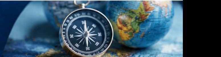 Compass and globe representing IOTEFL's international mission and direction
